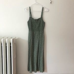 Smocked Fit & Flare Dress